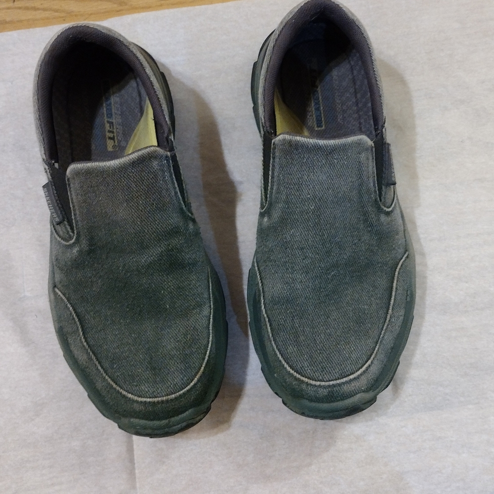 Skechers Men's Olive Slip-On Loafers
